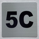 Sign Apartment number 5C