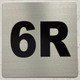 Sign Apartment number 6R