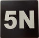 Signage Apartment number 5N
