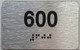 apt number sign silver 600