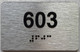 ada apartment number sign silver