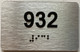 ada apartment number sign silver