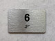 apt number sign silver 6