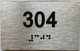 Sign Apartment number  - Unit number  / Suite number  comes with Raised letters & Grade 2 Braille - Includes Red Adhesive pad for Easy Installation - The park Ave Line (Apt 304)