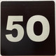 Sign Apartment number 5O  - UNIT NUMBER 5O /SUITE 5O  (BLACK, DOUBLE SIDED TAPE) -Broadway Line