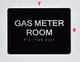 BRAILLE GAS METER ROOM HPD SIGN