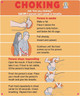 Sign CHOKING POSTER  (REFLECTIVE, Orange, ALUMINIUM MATERIAL,RUST FREE)