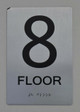 8th FLOOR  Braille sign -Tactile Signs  The sensation line   Braille sign