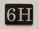 Mailbox Number Unit 6H