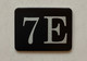 Mailbox Number Unit 7E