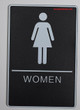 ADA Men & Women Restroom Sign with Tactile Graphic - Tactile Signs  The Standard ADA line  Braille sign