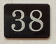 Number 38 Mailbox Number Sign / Locker Number Sign – Rust-Free Aluminum with Adhesive Backing-red20250404