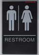 ADA Unisex Bathroom Restroom Sign-Tactile Signs  The Standard ADA line Ada sign