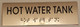 HOT WATER TANK- BRAILLE- Tactile Signs ( Heavy Duty-Commercial Use )  Braille sign
