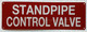 STANDPIPE CONTOL VALVE SAFETY SIGN