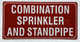 HPD COMBINATION SPRINKLER AND STANDPIPE SIGN