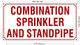 FD COMBINATION SPRINKLER AND STANDPIPE SIGN