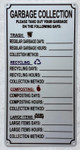 NYC HPD LANDLOARD GARBAGE COLLECTION COMPLIANCE SIGN