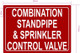 FD COMBINATION STANDPIPE AND SPRINKLER CONTROL VALVE SIGN