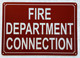 HPD FIRE DEPARTMENT CONNECTION SIGN