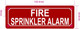FD FIRE SPRINKLER ALARM SIGN