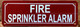 HPD FIRE SPRINKLER ALARM SIGN