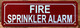 FIRE SPRINKLER ALARM COMPLIANCE SIGN