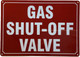 HPD GAS SHUT OFF VALVE SIGN
