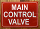 FD MAIN CONTROL VALVE SIGN