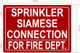 FD SIAMESE CONNECTION FOR FIRE DEPARTMENT