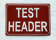 HPD TEST HEADER SIGN