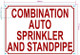 FD COMBINATION AUTO SPRINKLER AND STANDPIPE SIGN