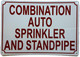 HPD COMBINATION AUTO SPRINKLER AND STANDPIPE SIGN