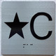 ELEVATOR STAR C FLOOR COMPLIANCE SIGN