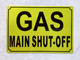 NYC GAS MAIN SHUT-OFF SIGN