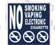 HPD NO SMOKING NO VAPING NO ELECTRONIC CIGARETTE SIGN