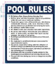 NYC POOLS RULES SIGN
