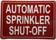 FD BUILDING PARTIALLY SPRINKLERED SIGN