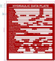 NYC HYDRAULIC DATA PLATE SIGN