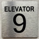 ELEVATOR NUMBER 7 THE PARK AVE LINE SAFETY SIGN
