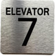 ELEVATOR NUMBER 7 THE PARK AVE LINE SAFETY SIGN