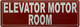 HPD ELEVATOR MOTOR ROOM SIGN