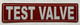 NYC TEST VALVE SIGN