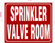 FD SPRINKLER VALVE ROOM SIGN