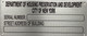 FD HPD SERIAL NUMBER SIGN