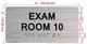 HPD EXAM ROOM SIGNS WITH RAISED LETTERS