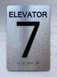 NYC ELEVATOR NUMBER (ELEVATOR 7) SIGN