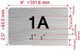 FD APT NUMBER 1A SIGN-UNIT NUMBER SIGN WITH RAISED LETTERS