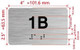 FD APT NUMBER 1B SIGN-UNIT NUMBER SIGN WITH RAISED LETTERS