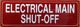 HPD ELECTRICAL MAIN SHUT-OFF SIGN